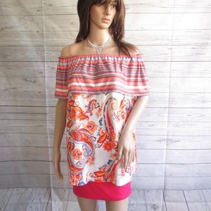 NWT - MELY NY on/off shoulder top - sz M - $89.00